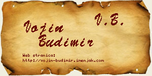 Vojin Budimir vizit kartica